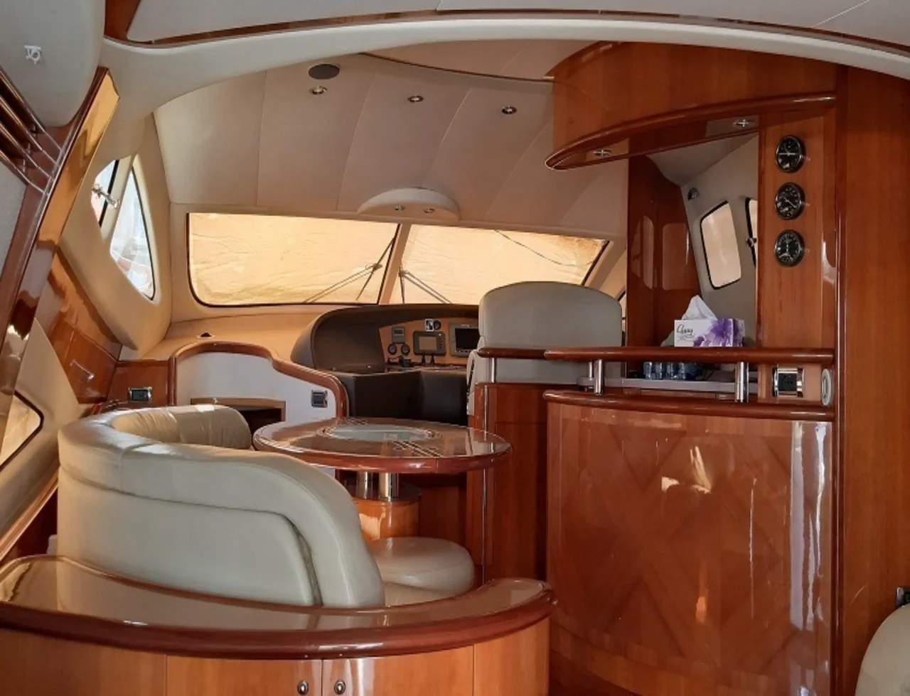 Interior aboard 60ft Aicon