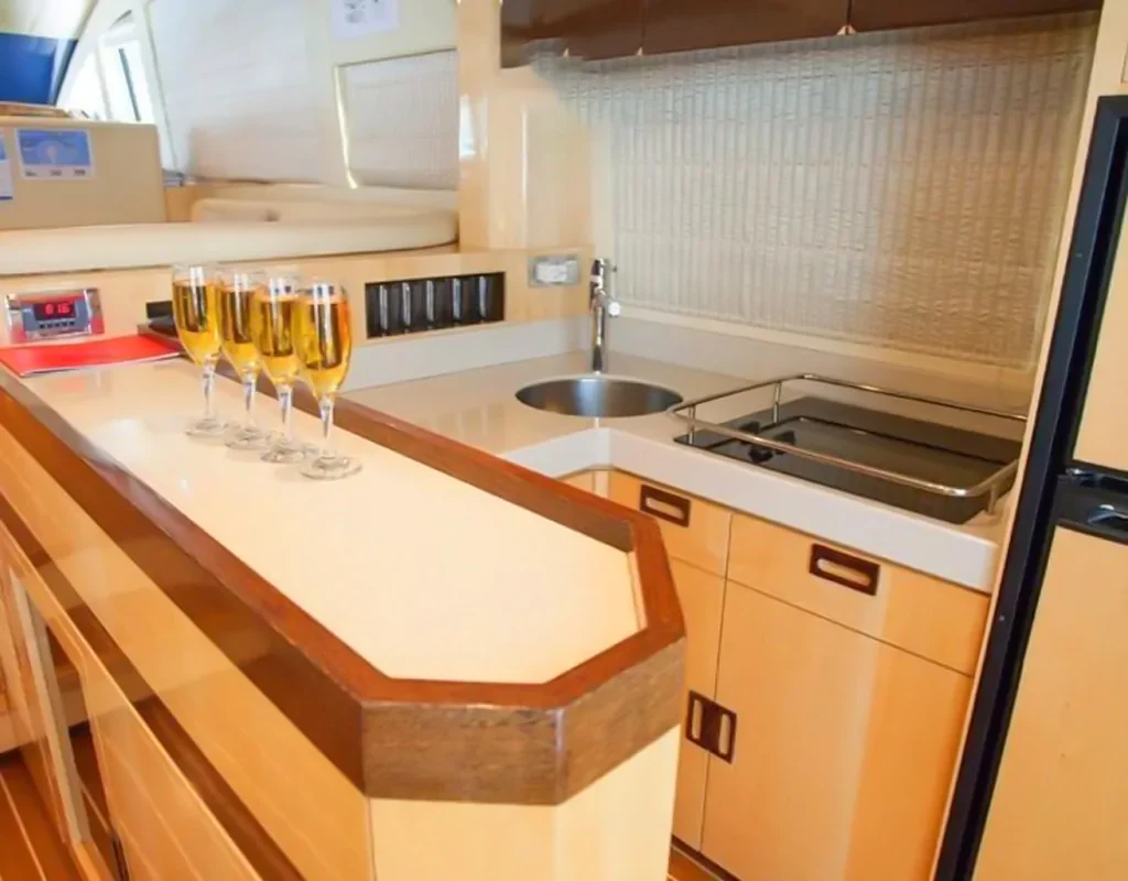 Interior aboard Elite Majesty 56