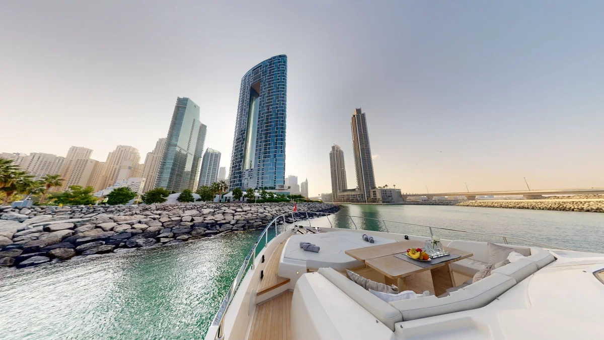 Outdoor space aboard Bella III