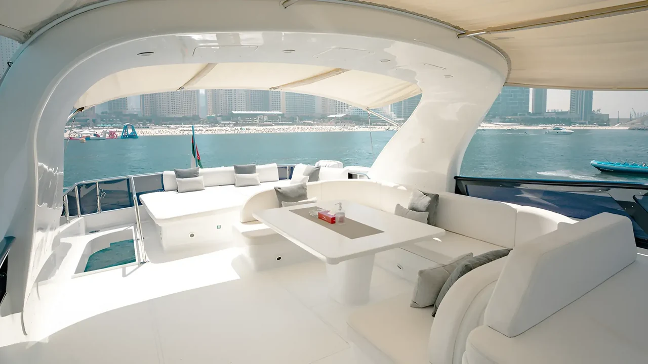 Outdoor space aboard Xclusive 12