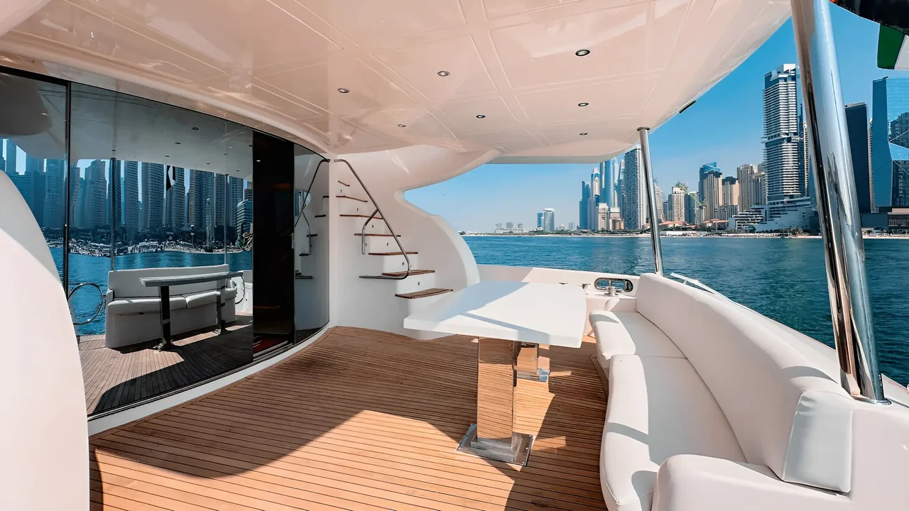 Outdoor space aboard Xclusive 34