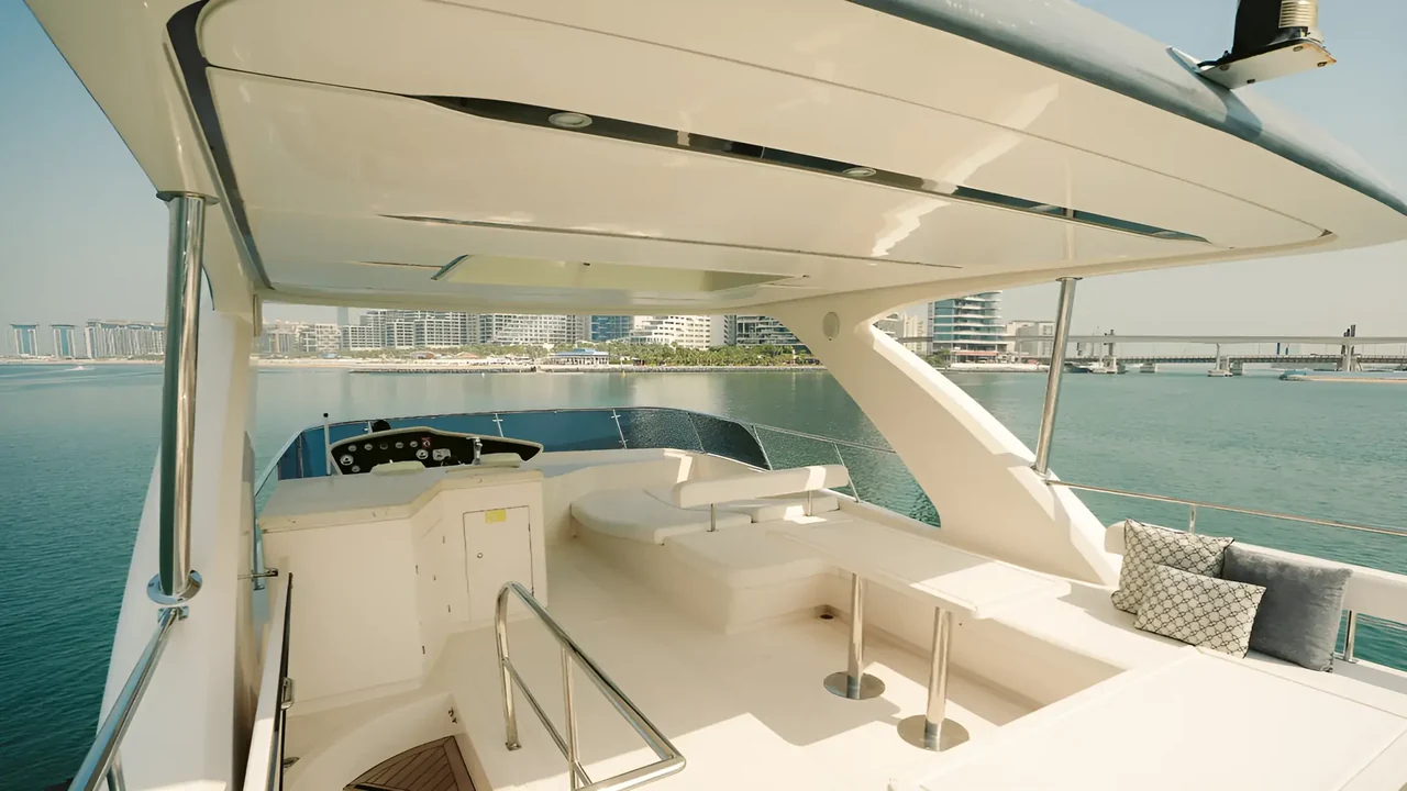 Outdoor space aboard Xclusive 41