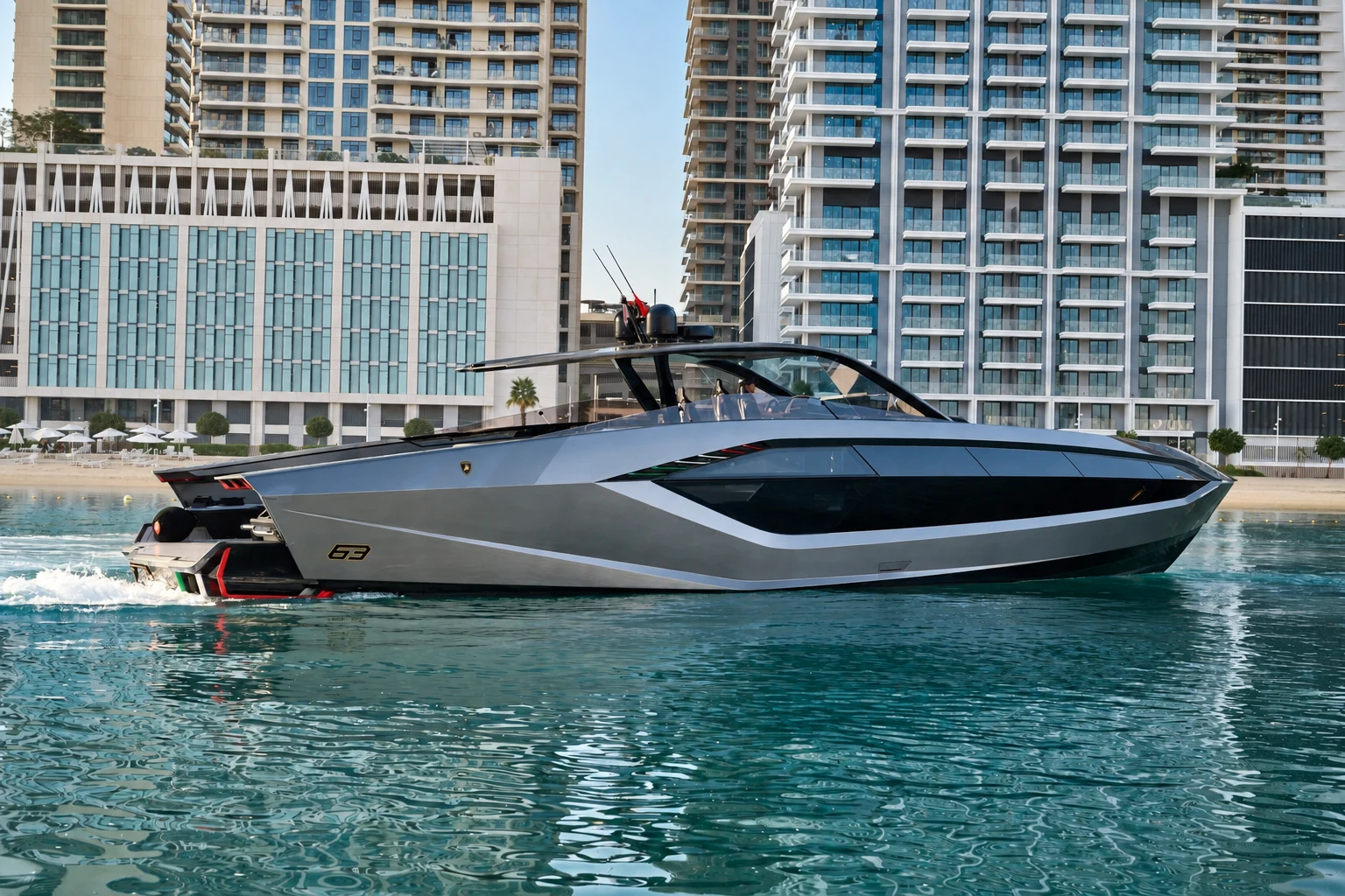 Exterior view of Lamborghini 63