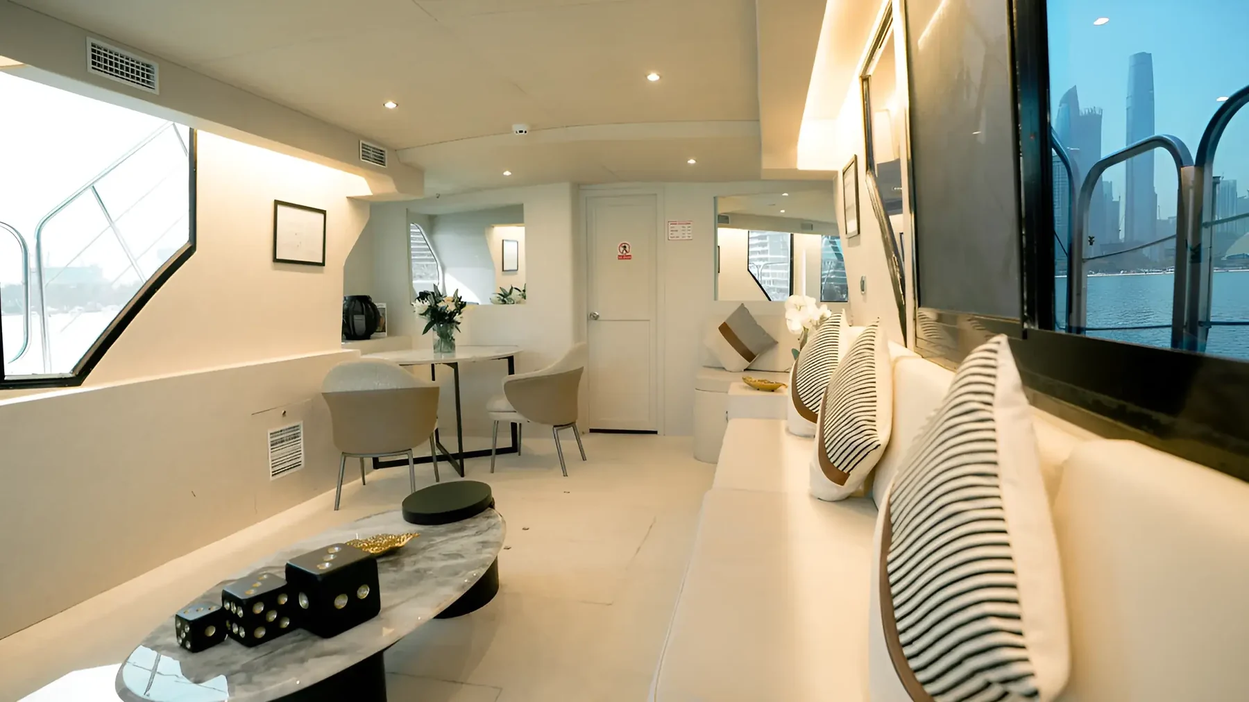 Interior lounge of Xclusive 22