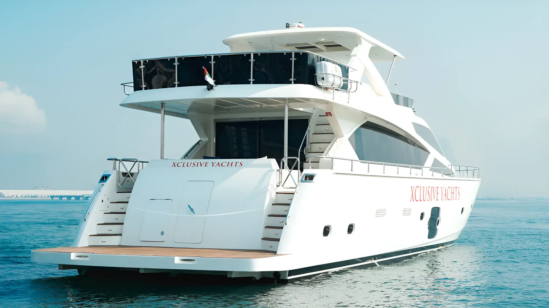 Stern view of Xclusive 37